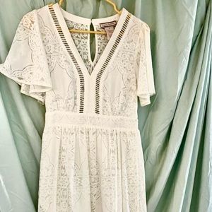 White lace dress
